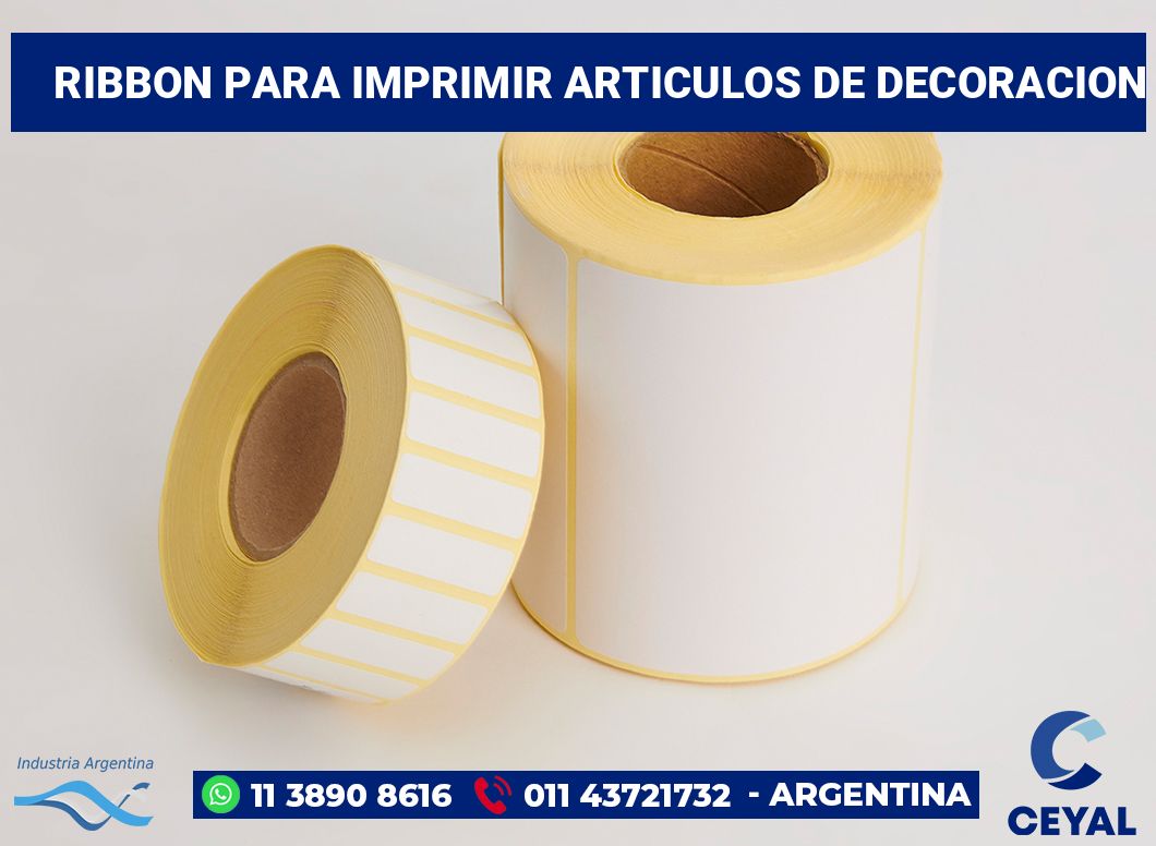 Ribbon para imprimir Articulos de decoracion