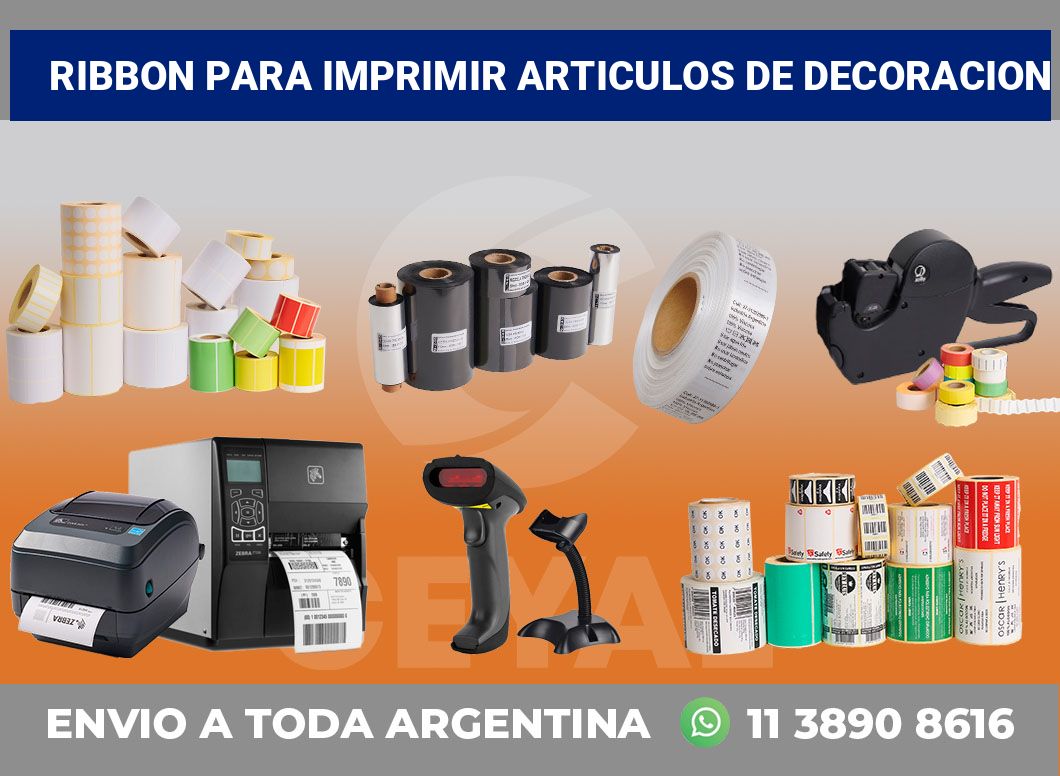 Ribbon para imprimir Articulos de decoracion