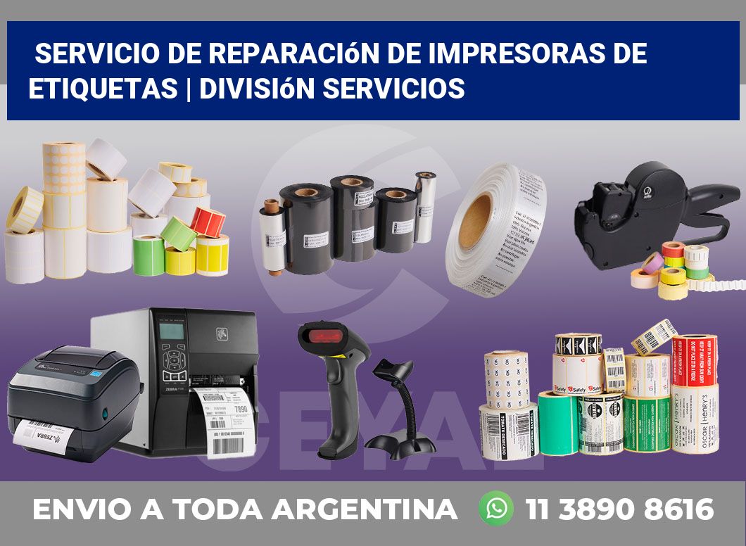 Servicio de reparación de impresoras de etiquetas | División Servicios