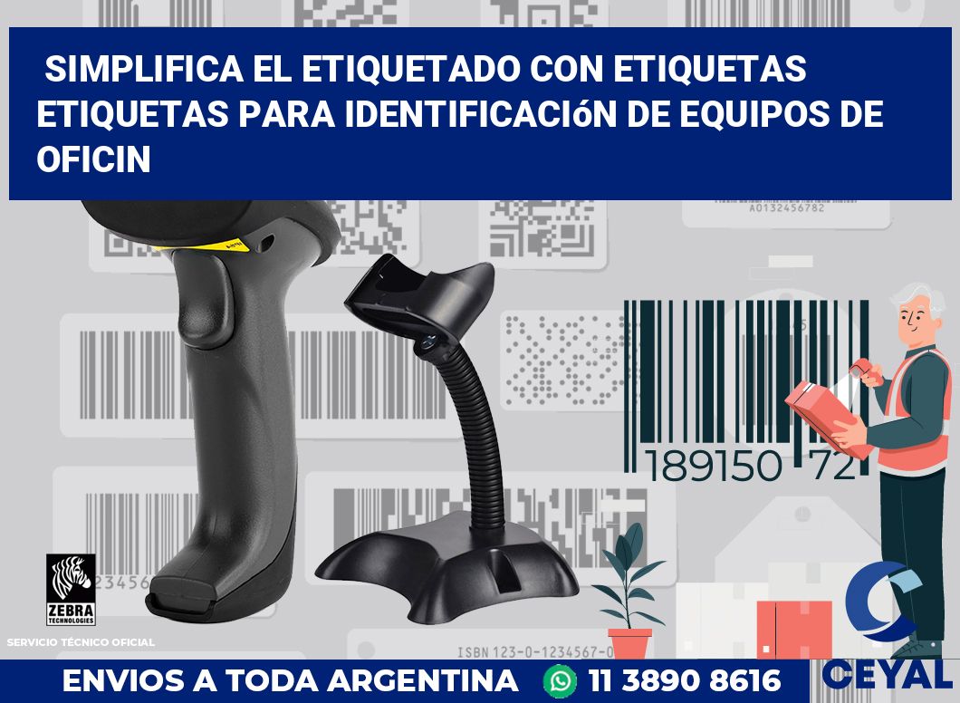 Simplifica el Etiquetado con Etiquetas Etiquetas para Identificación de Equipos de Oficin