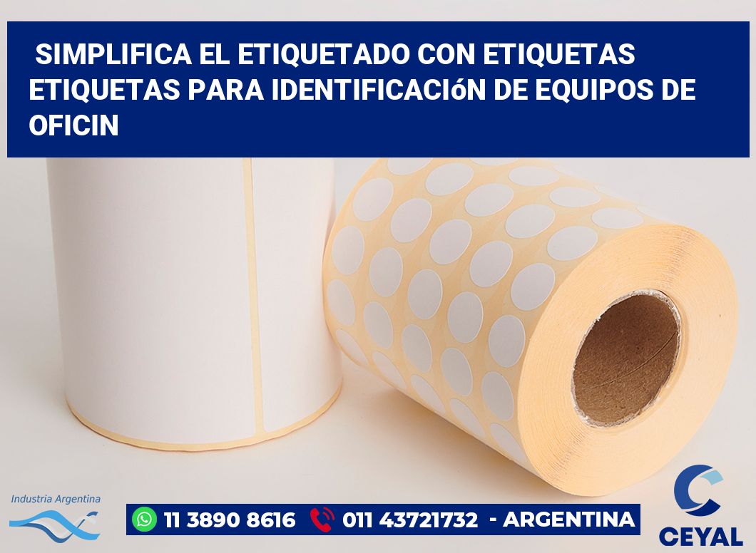 Simplifica el Etiquetado con Etiquetas Etiquetas para Identificación de Equipos de Oficin