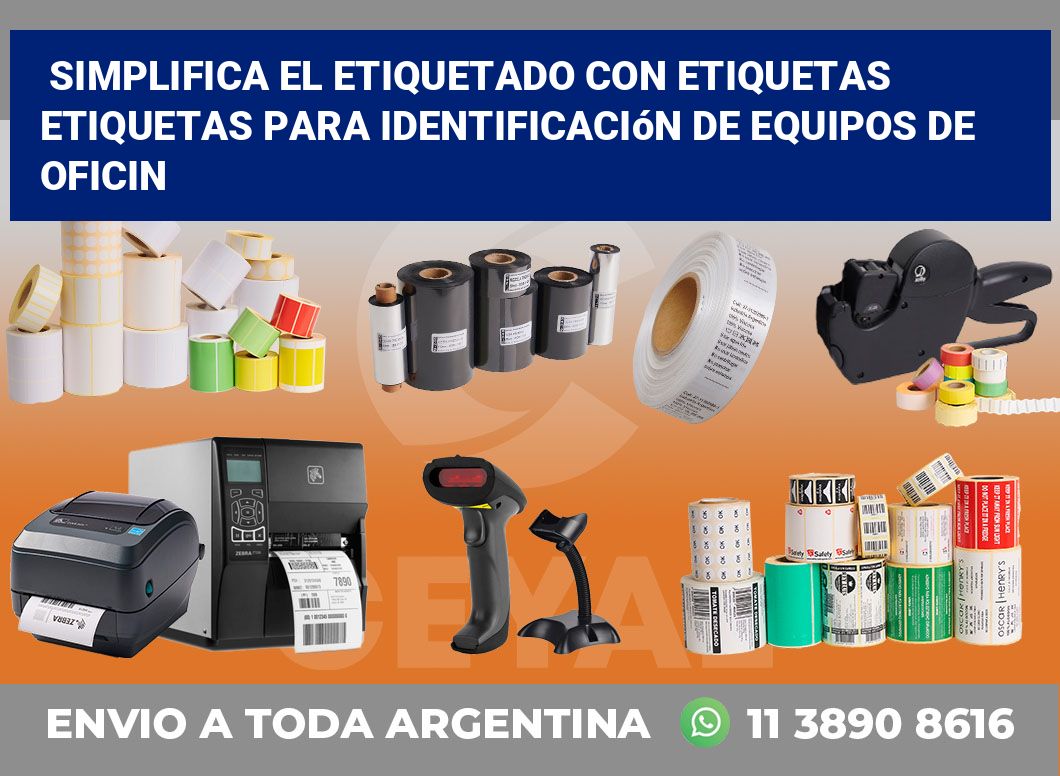 Simplifica el Etiquetado con Etiquetas Etiquetas para Identificación de Equipos de Oficin