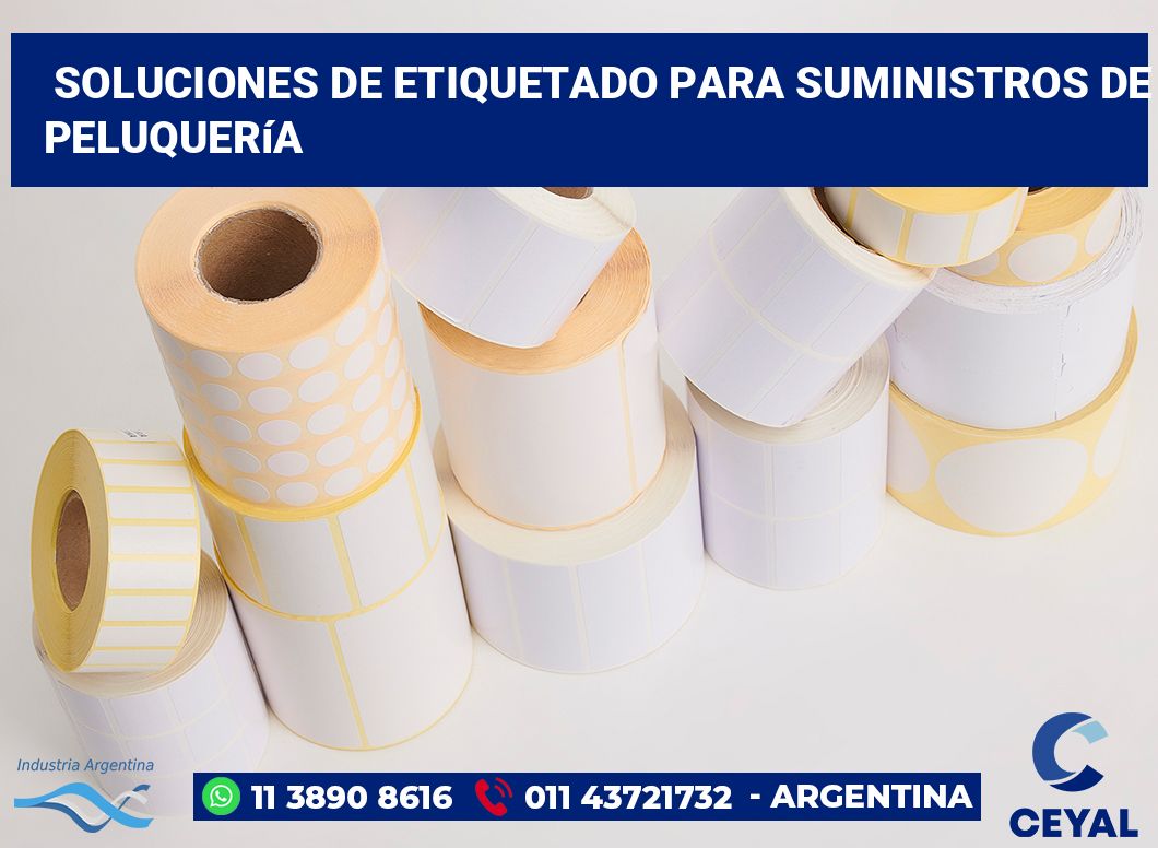 Soluciones de Etiquetado para Suministros de Peluquería