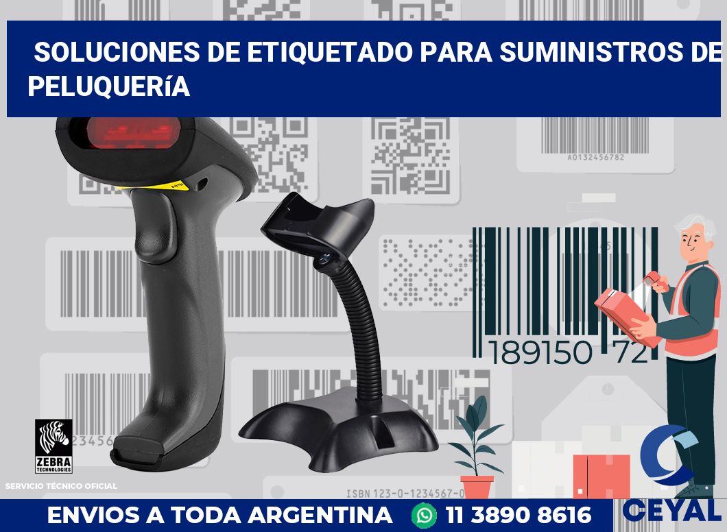 Soluciones de Etiquetado para Suministros de Peluquería