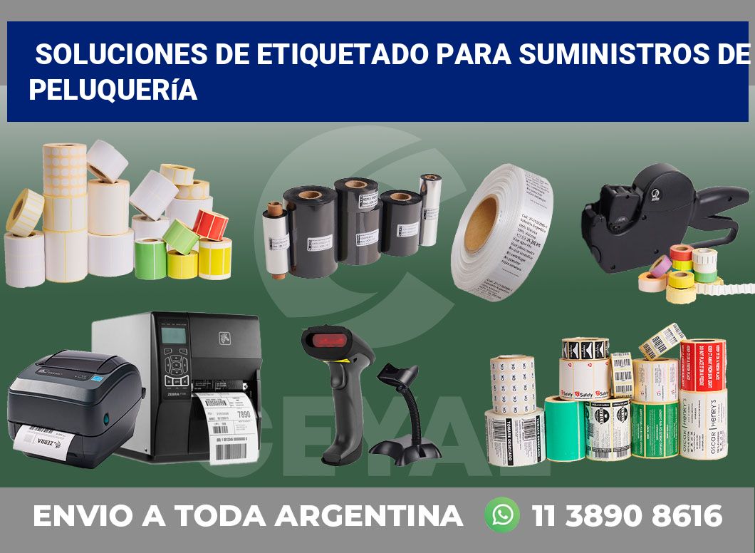 Soluciones de Etiquetado para Suministros de Peluquería