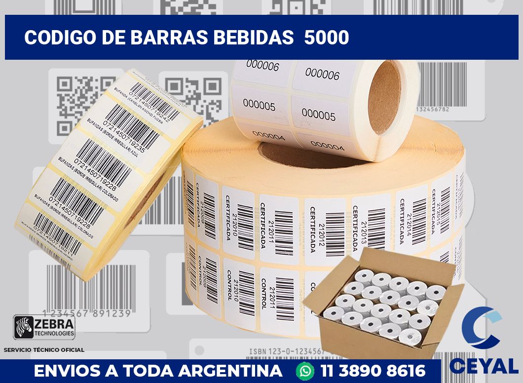 codigo de barras bebidas  5000