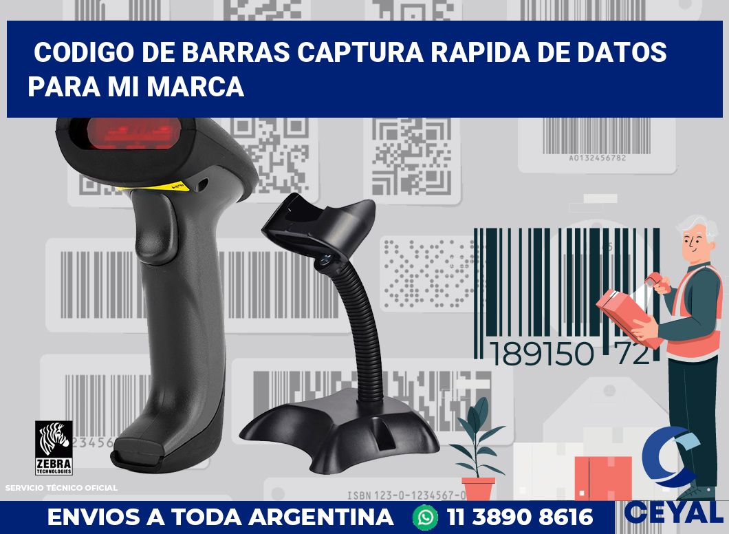 codigo de barras captura rapida de datos para mi marca