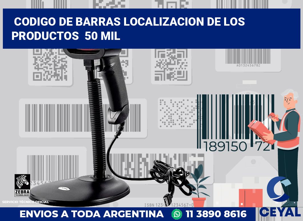 codigo de barras localizacion de los productos 50 mil