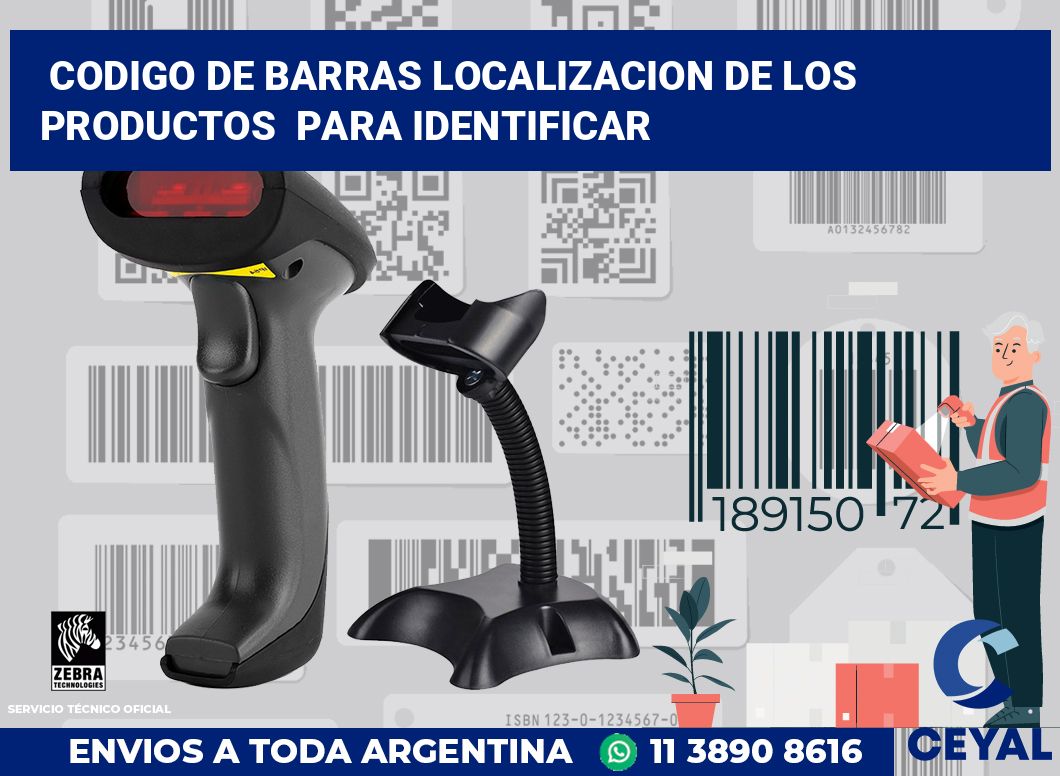 codigo de barras localizacion de los productos para identificar