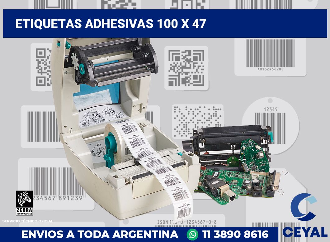 etiquetas adhesivas 100 x 47