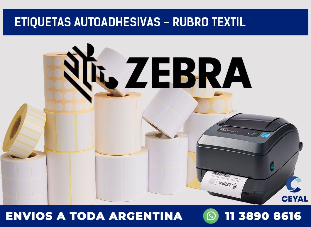 etiquetas autoadhesivas – rubro textil