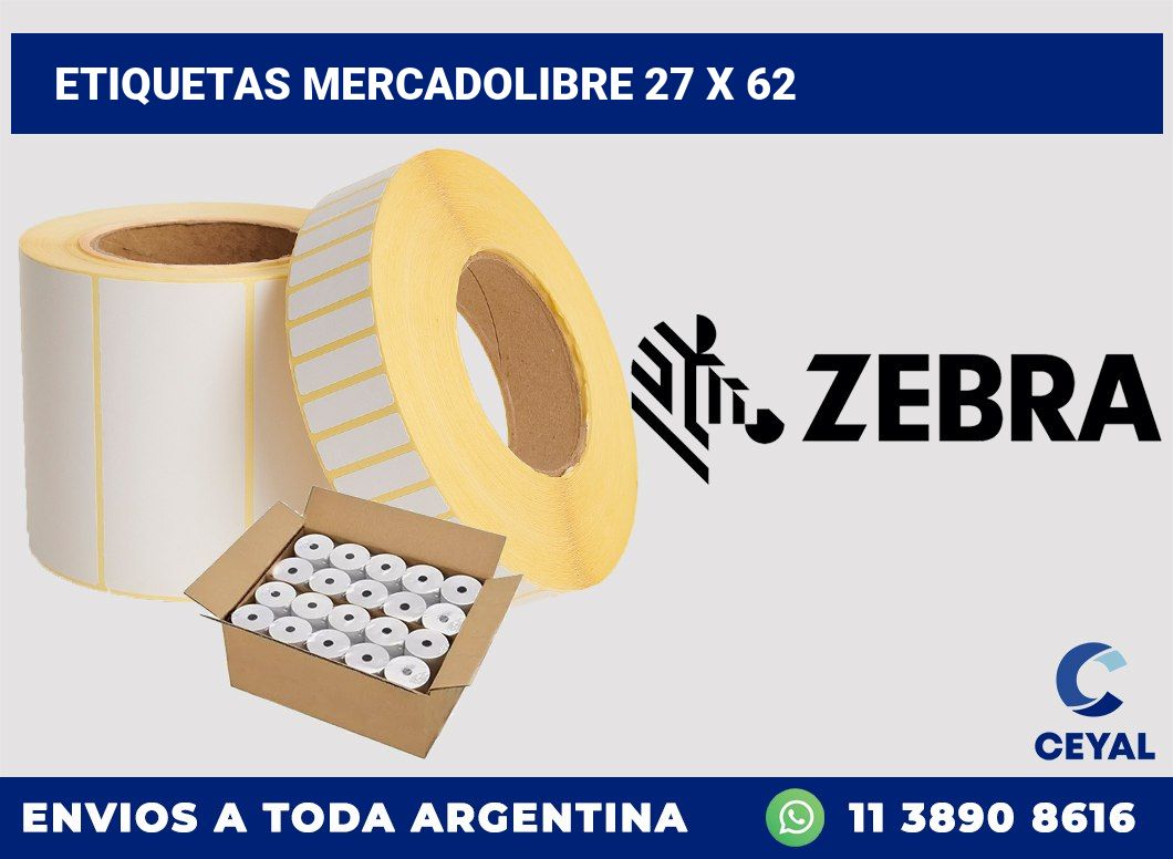 etiquetas mercadolibre 27 x 62