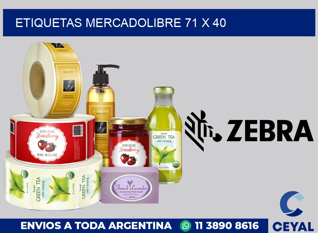 etiquetas mercadolibre 71 x 40