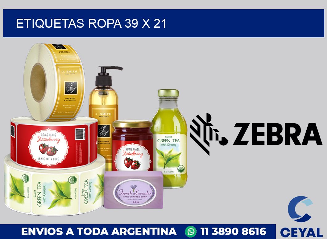etiquetas ropa 39 x 21