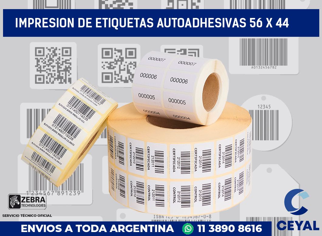 impresion de etiquetas autoadhesivas 56 x 44