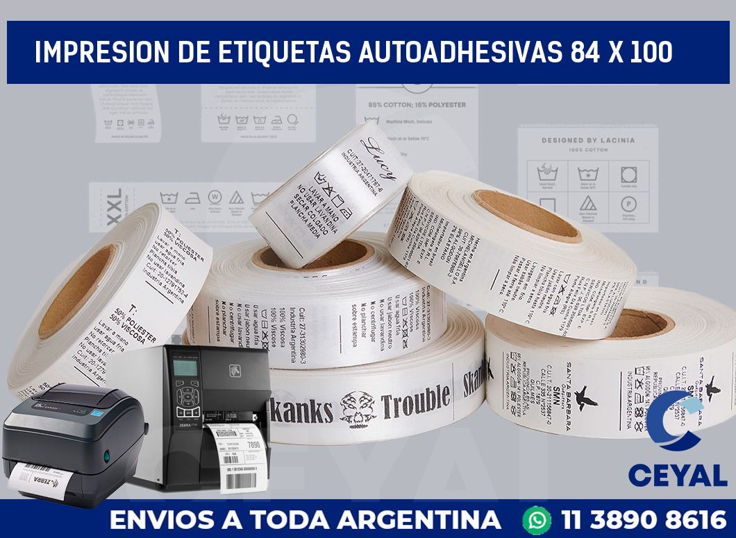 impresion de etiquetas autoadhesivas 84 x 100