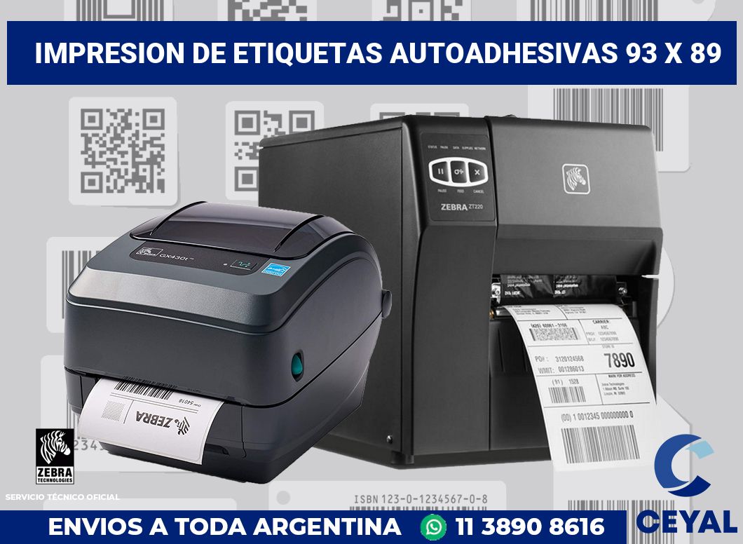 impresion de etiquetas autoadhesivas 93 x 89