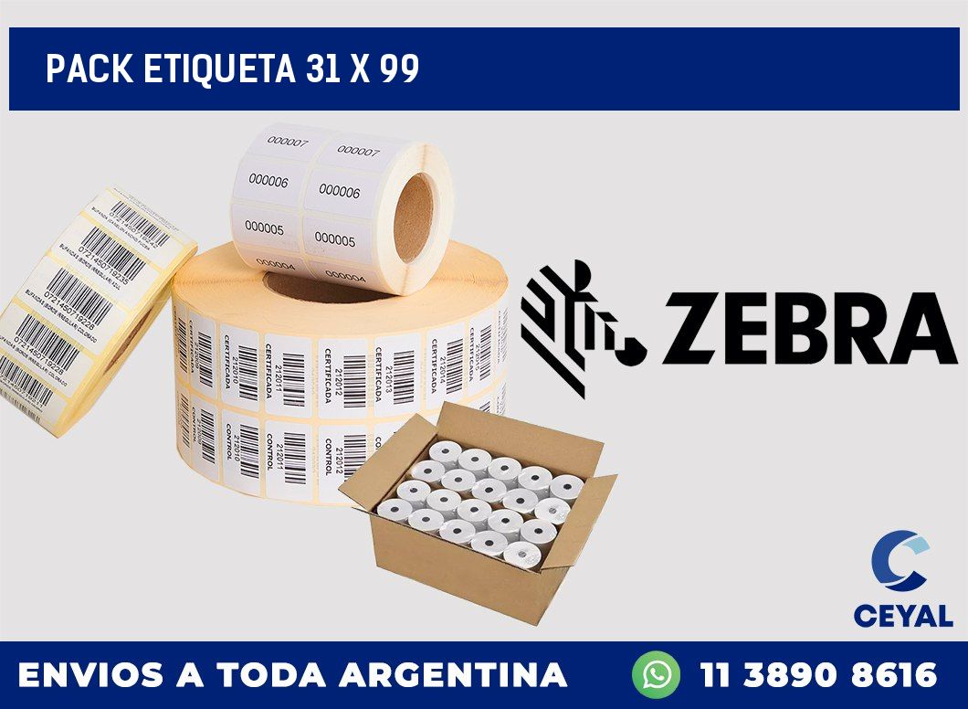 pack etiqueta 31 x 99