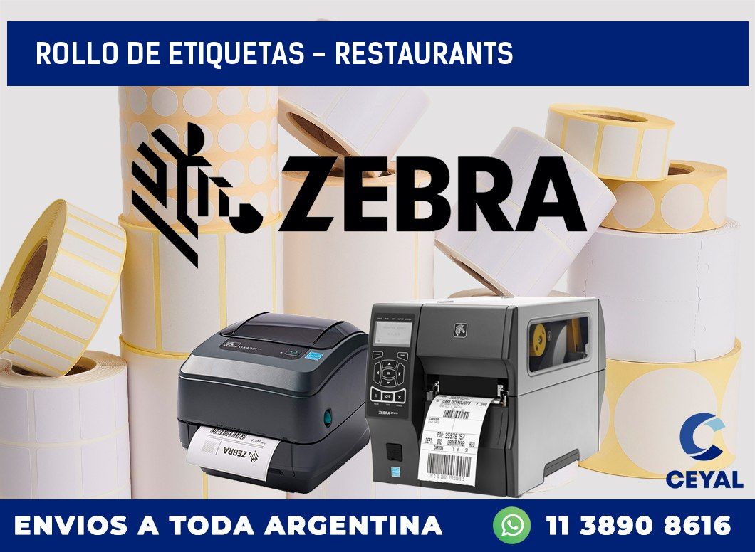 rollo de etiquetas – Restaurants