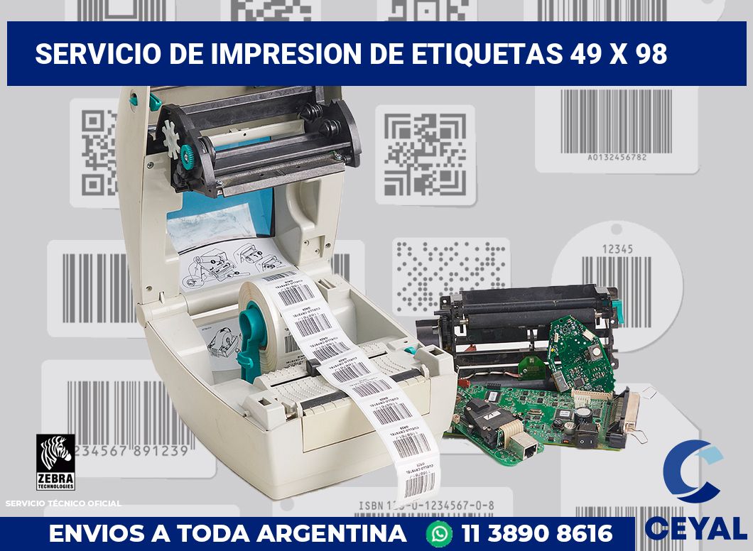 servicio de impresion de etiquetas 49 x 98