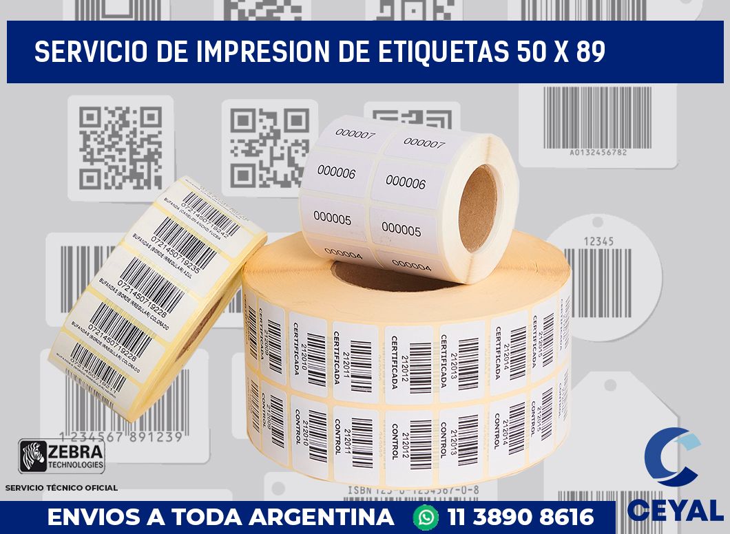 servicio de impresion de etiquetas 50 x 89