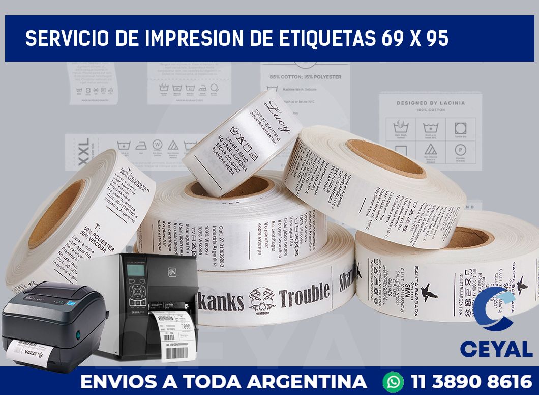 servicio de impresion de etiquetas 69 x 95