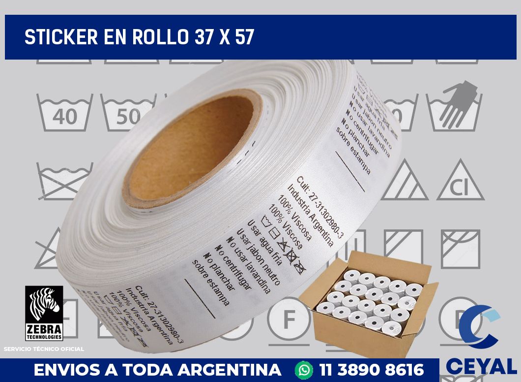 sticker en rollo 37 x 57