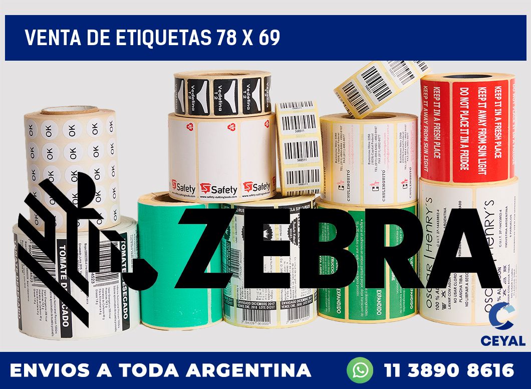 venta de etiquetas 78 x 69