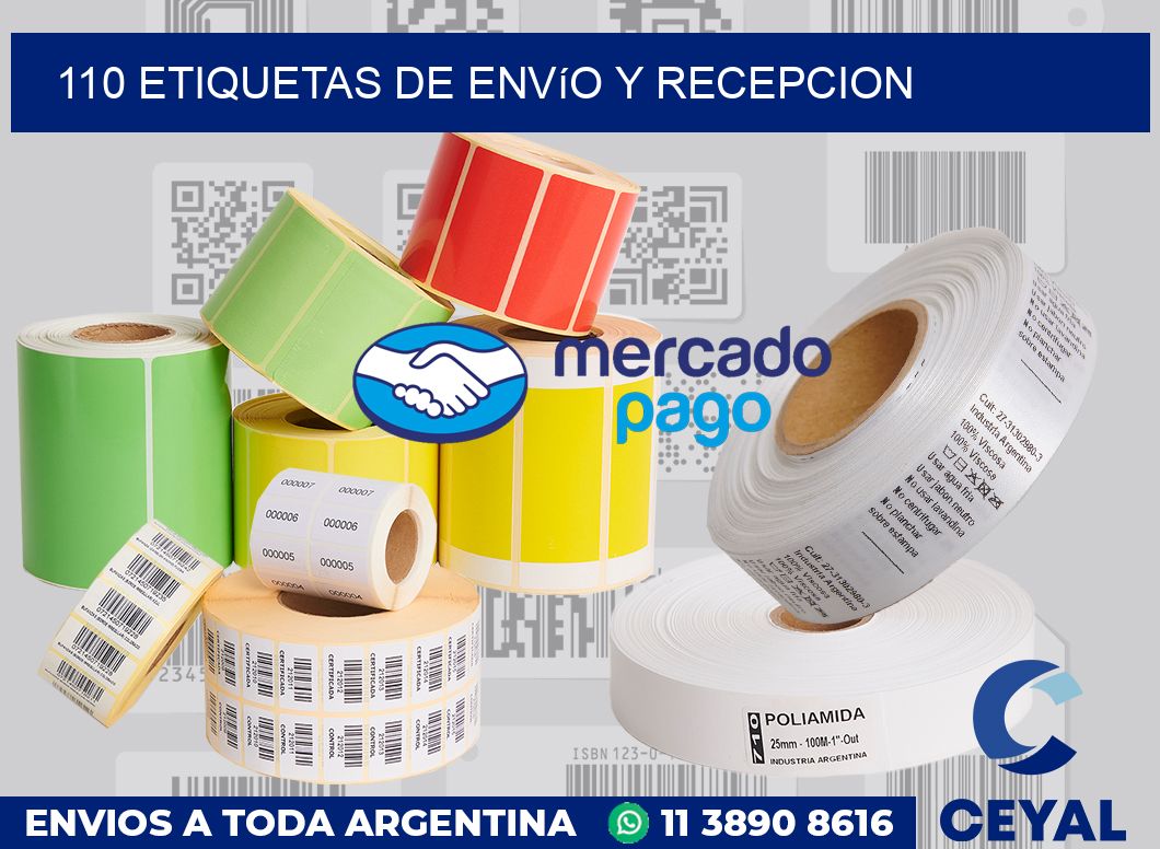 110 Etiquetas de envío y recepcion