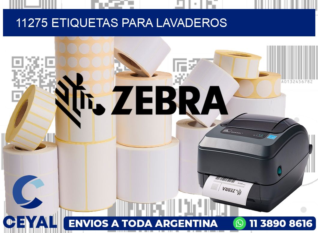 11275 Etiquetas para lavaderos