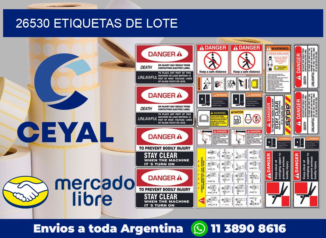 26530 Etiquetas de lote