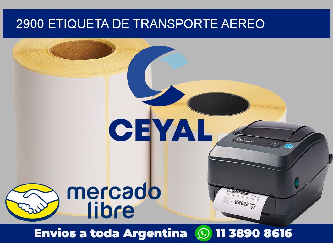 2900 Etiqueta de transporte aereo