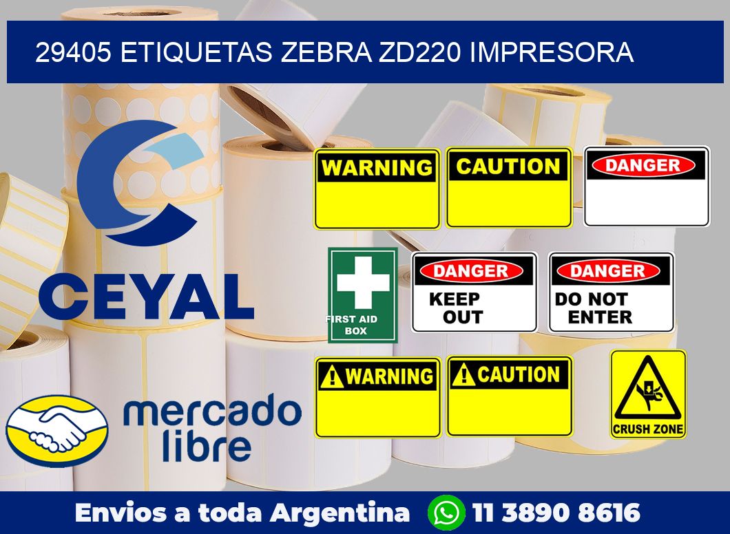 29405 etiquetas Zebra zd220 impresora