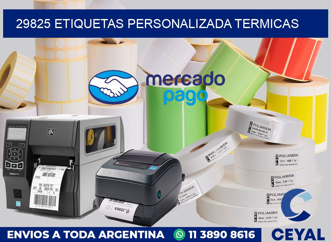 29825 etiquetas personalizada termicas