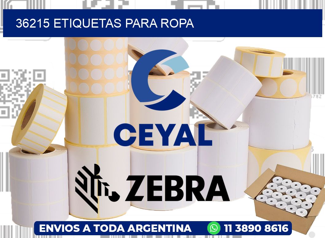 36215 Etiquetas para ropa