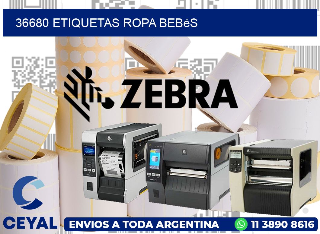 36680 Etiquetas ropa bebés