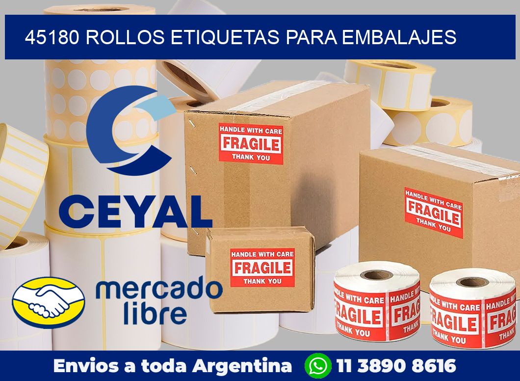 45180 Rollos etiquetas para embalajes