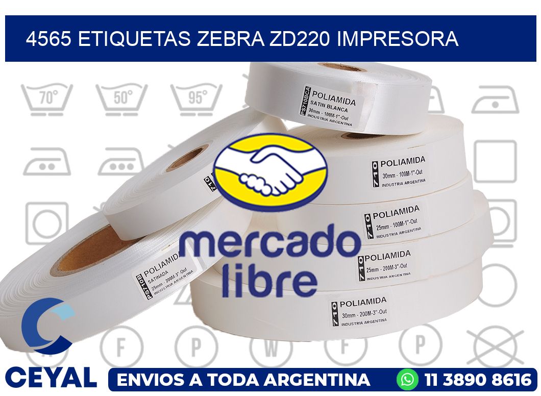 4565 etiquetas Zebra zd220 impresora