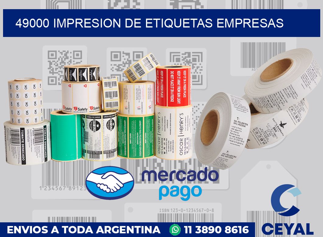 49000 Impresion de etiquetas empresas