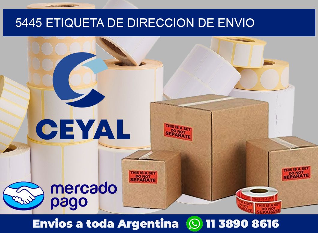 5445 Etiqueta de direccion de envio