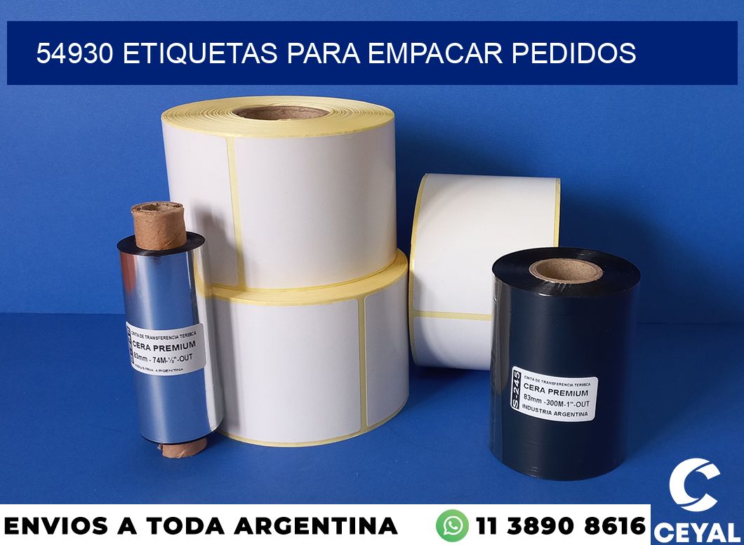 54930 etiquetas para empacar pedidos