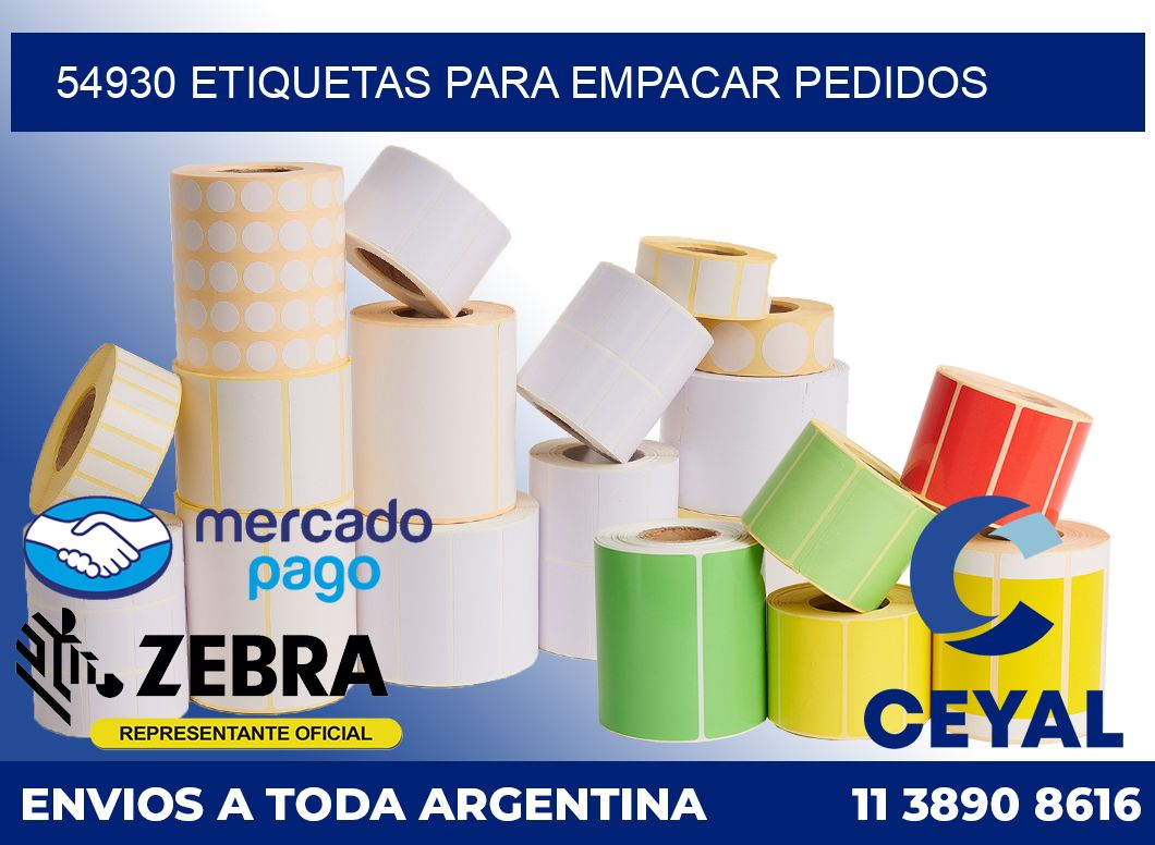 54930 etiquetas para empacar pedidos