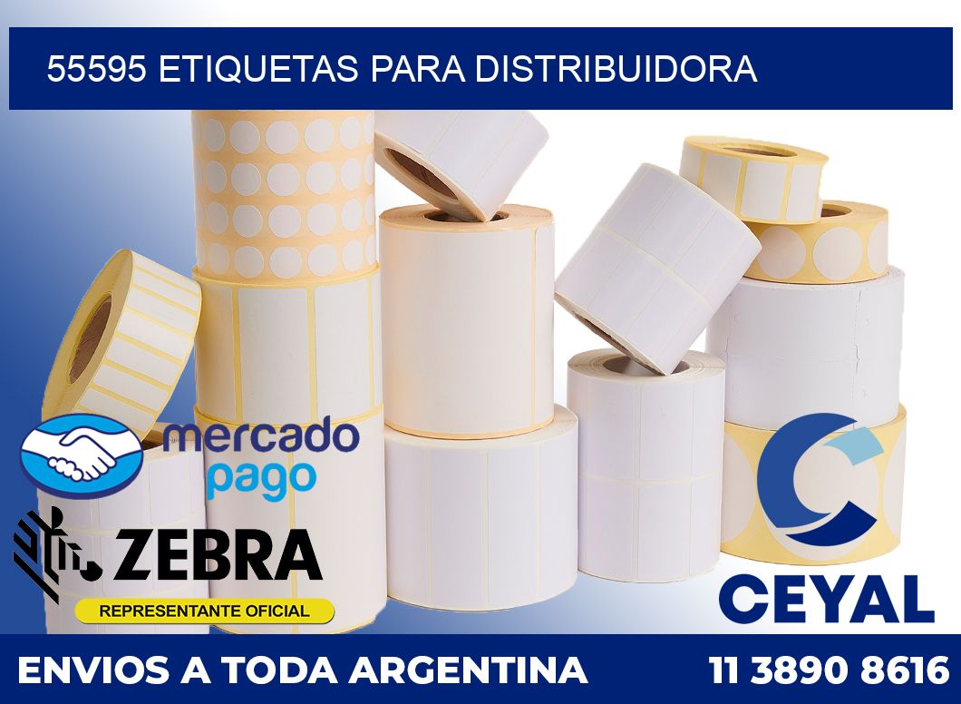 55595 etiquetas para distribuidora