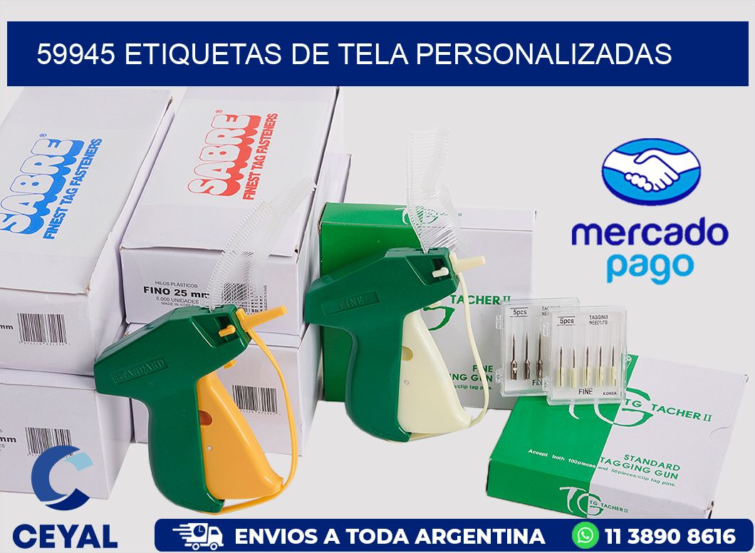 59945 Etiquetas de tela personalizadas