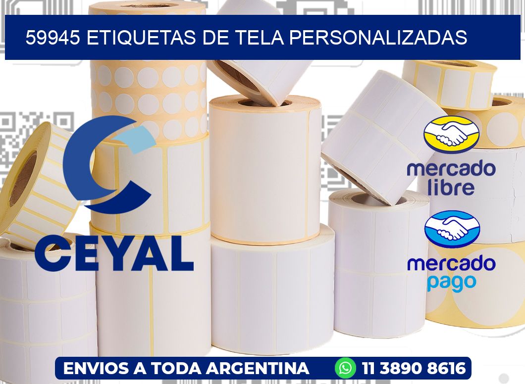 59945 Etiquetas de tela personalizadas