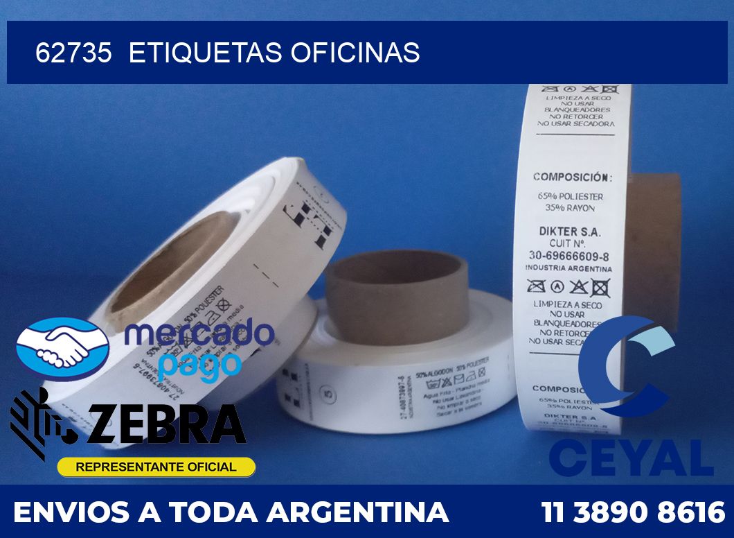 62735 Etiquetas oficinas