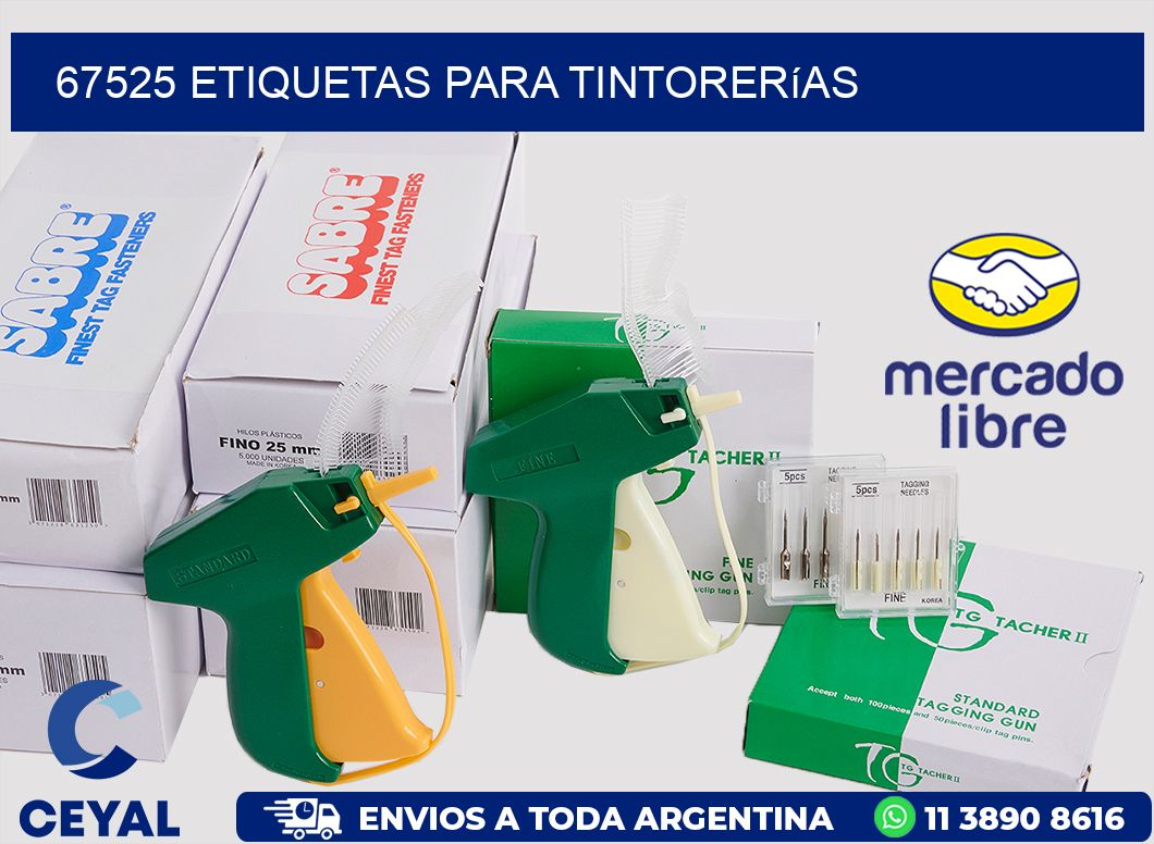67525 Etiquetas para tintorerías