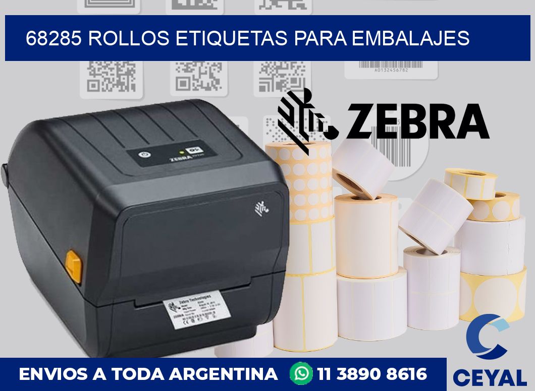 68285 rollos etiquetas para embalajes