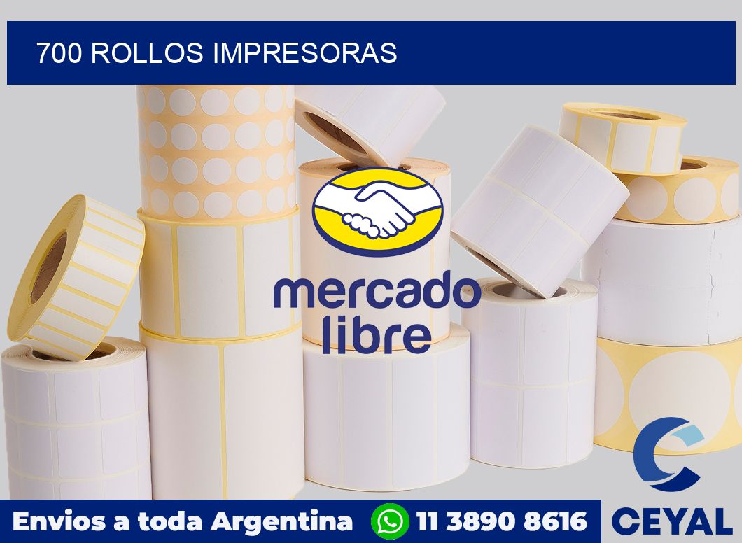 700 Rollos impresoras