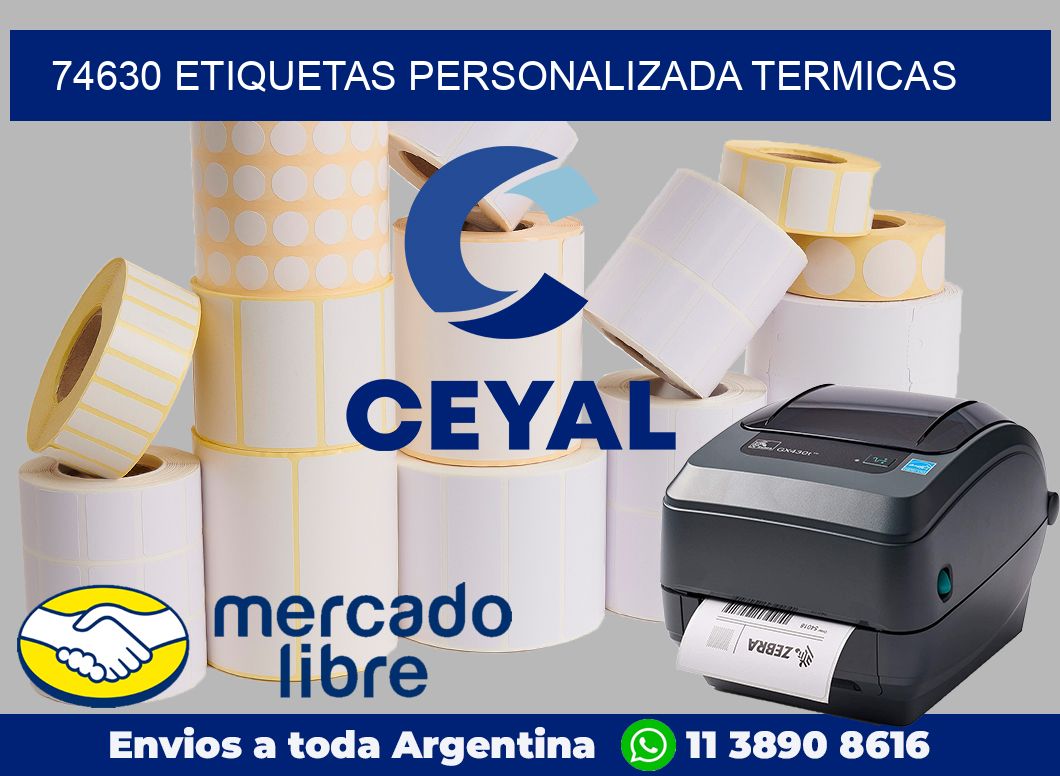 74630 etiquetas personalizada termicas